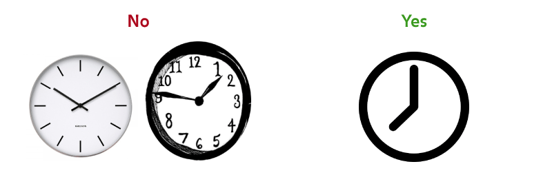 Clear and bold, graphic by default